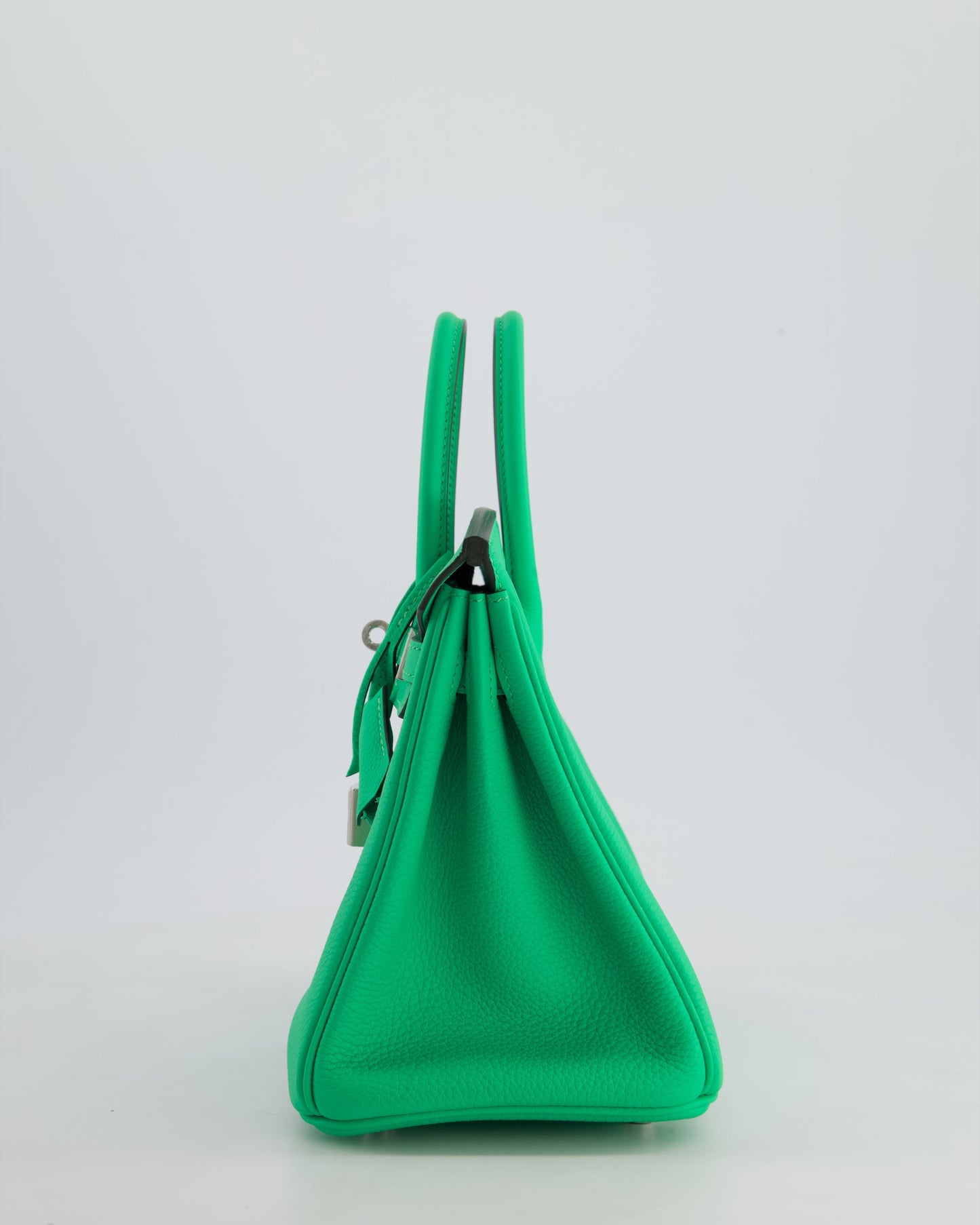 Hermès Birkin 25cm Retourne Bag in Vert Comics Togo Leather with Palladium Hardware