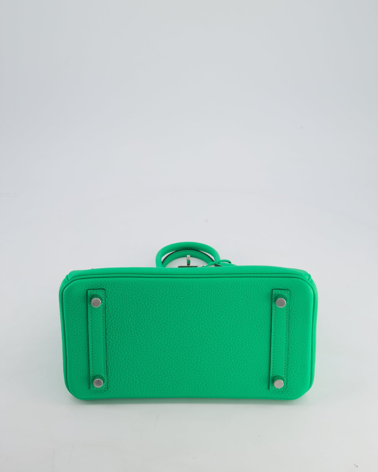 Hermès Birkin 25cm Retourne Bag in Vert Comics Togo Leather with Palladium Hardware