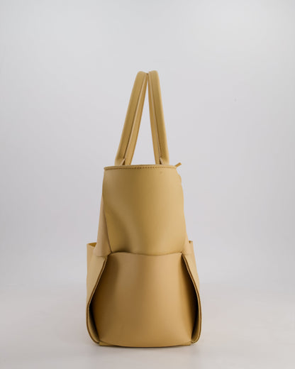 Bottega Veneta Beige Medium Intrecciato Arco Bag in Calfskin Leather with Pouch