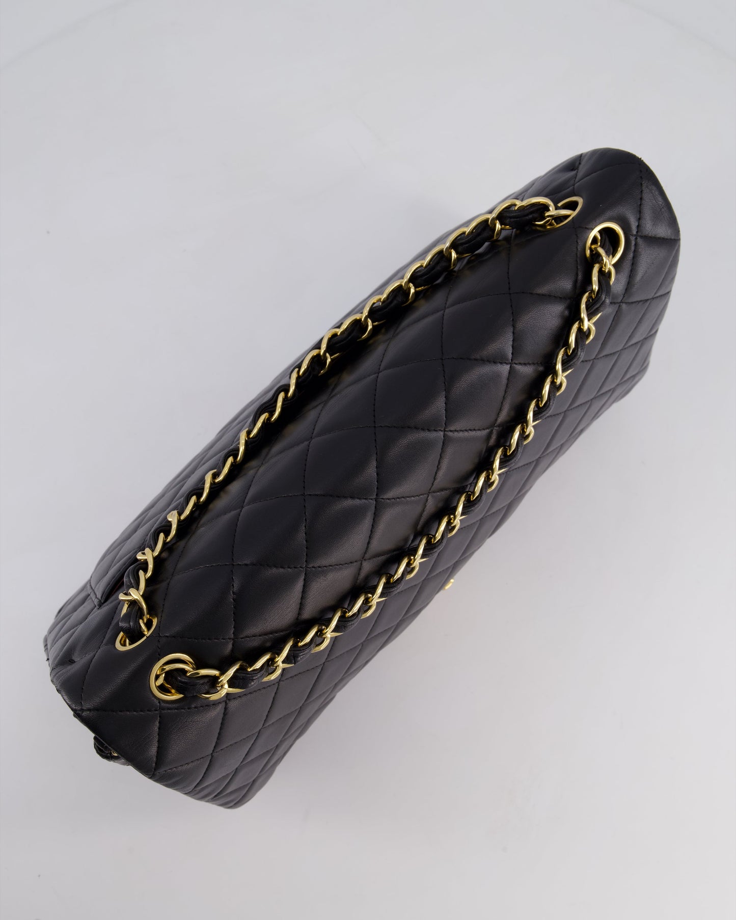 *FIRE PRICE* Chanel Black Maxi Classic Double Flap Bag in Lambskin Leather with Gold Hardware RRP £10,060