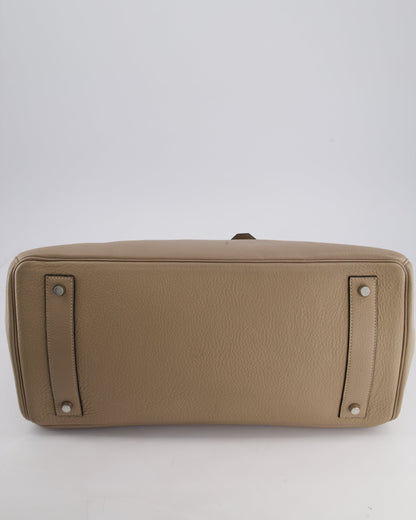 *COLLECTORS* Hermès Birkin JPG Bag in Gris Tortourelle Clemence Leather with Palladium Hardware