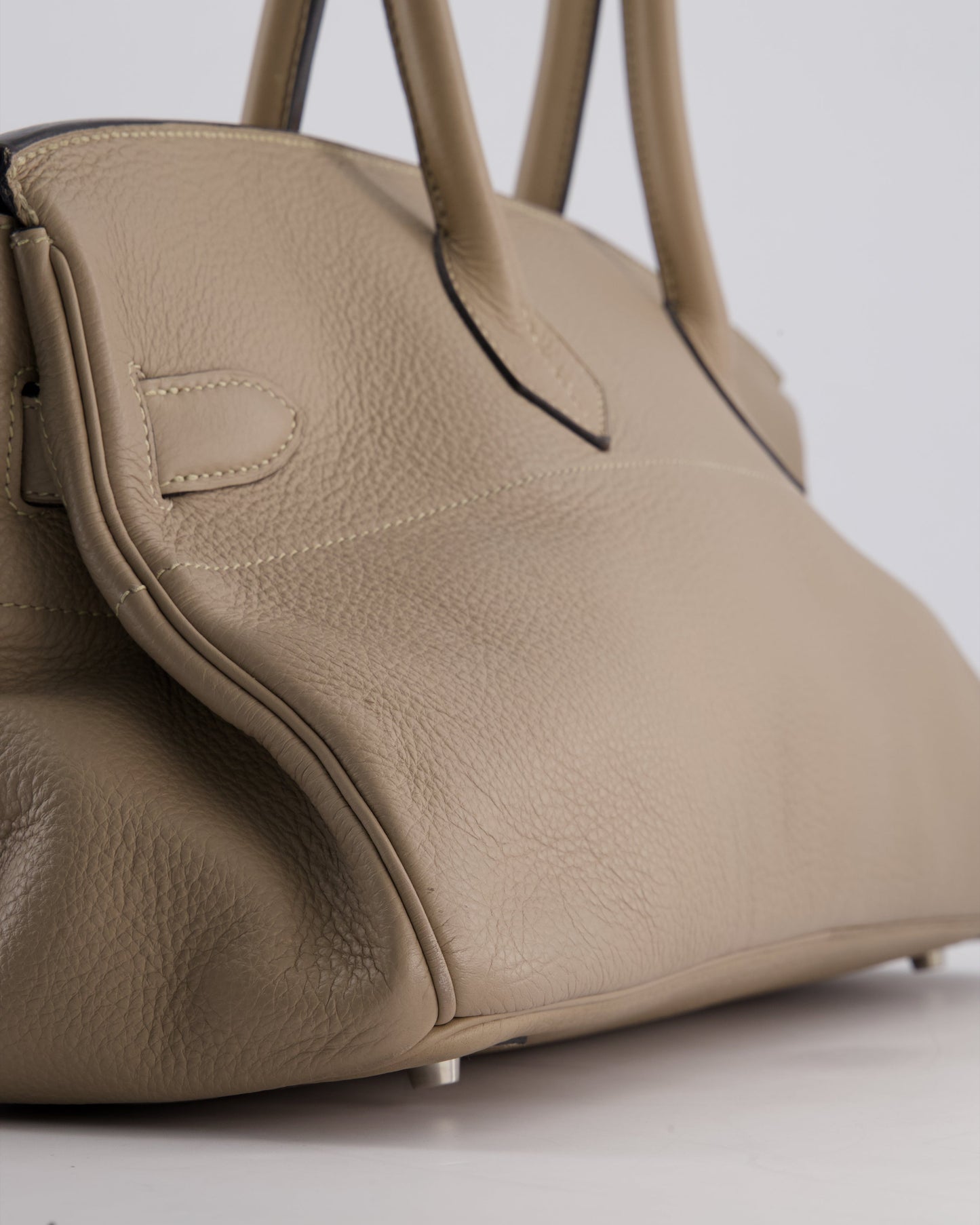 *COLLECTORS* Hermès Birkin JPG Bag in Gris Tortourelle Clemence Leather with Palladium Hardware