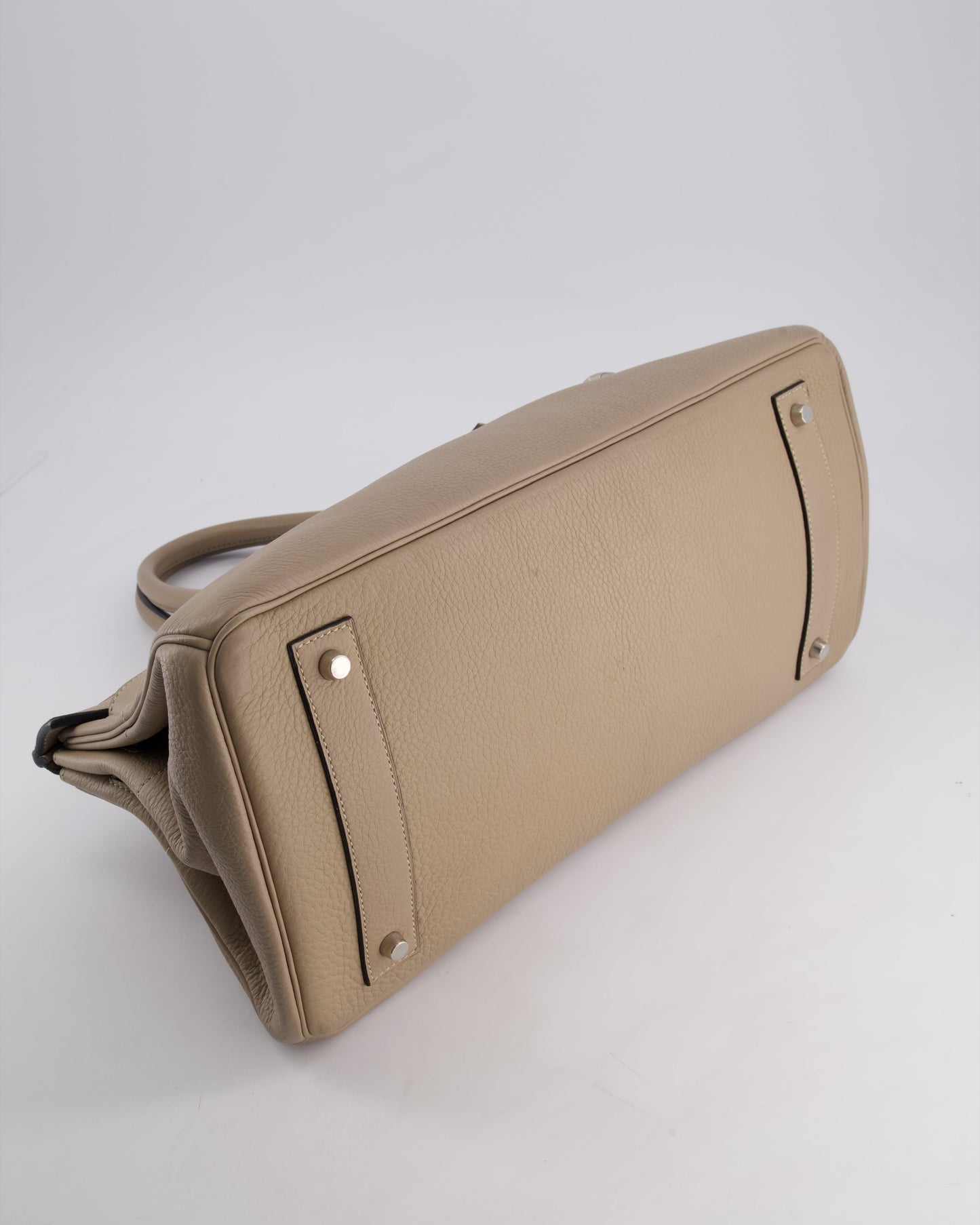 *COLLECTORS* Hermès Birkin JPG Bag in Gris Tortourelle Clemence Leather with Palladium Hardware