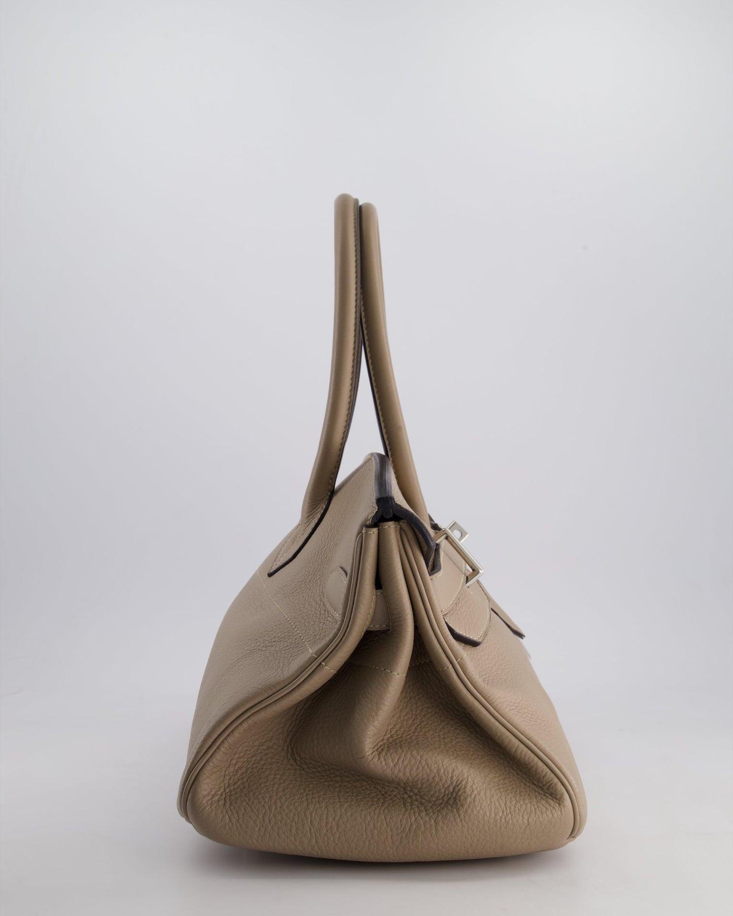 *COLLECTORS* Hermès Birkin JPG Bag in Gris Tortourelle Clemence Leather with Palladium Hardware