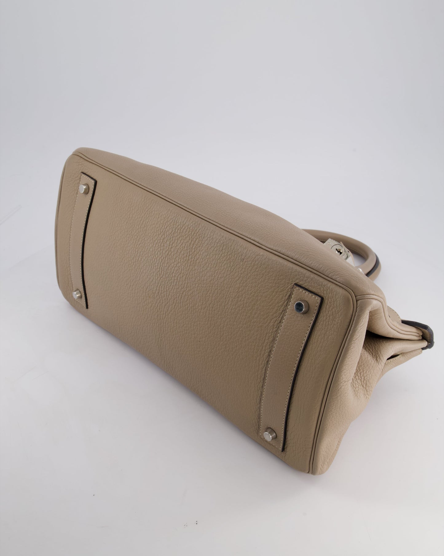 *COLLECTORS* Hermès Birkin JPG Bag in Gris Tortourelle Clemence Leather with Palladium Hardware