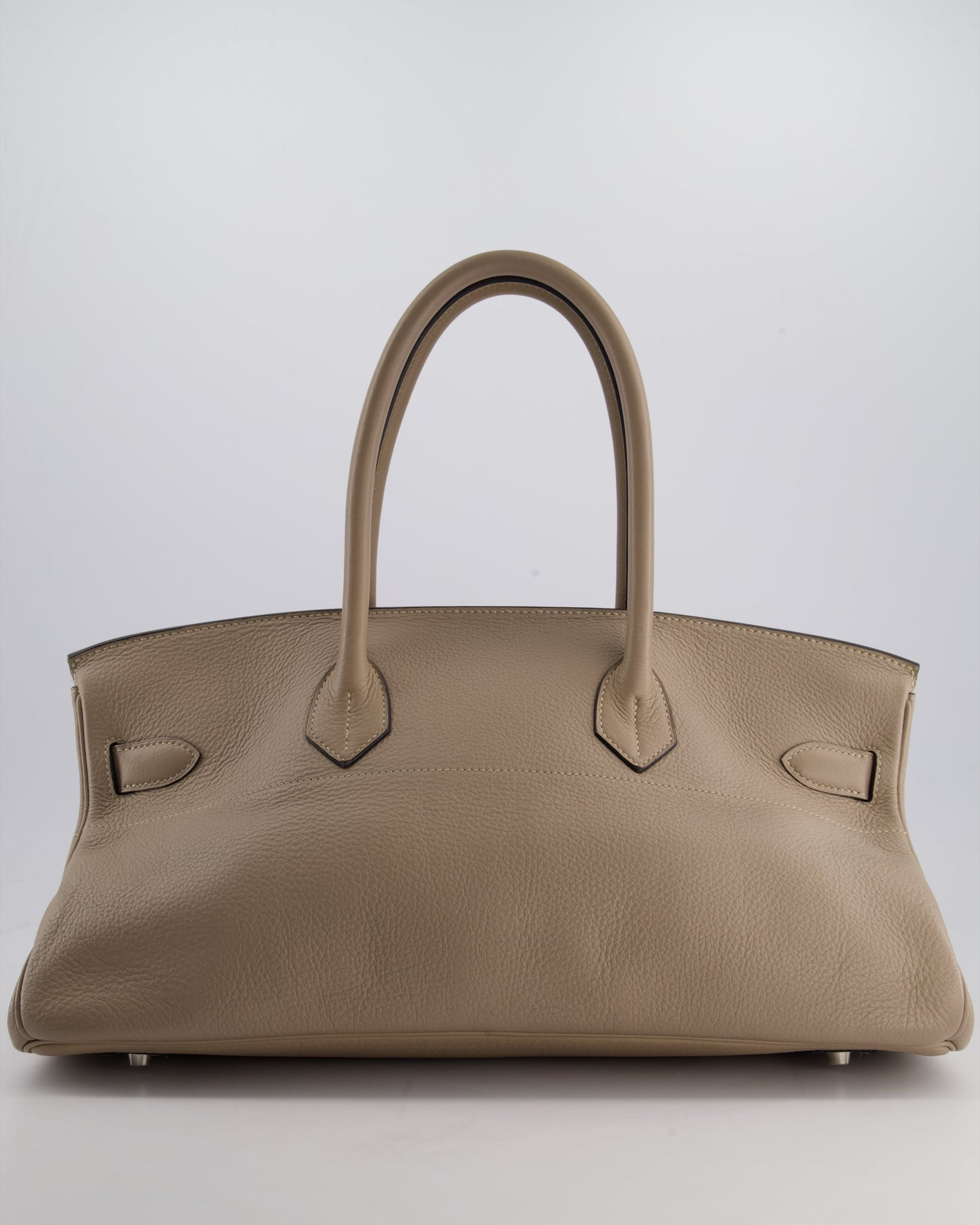 *COLLECTORS* Hermès Birkin JPG Bag in Gris Tortourelle Clemence Leather with Palladium Hardware