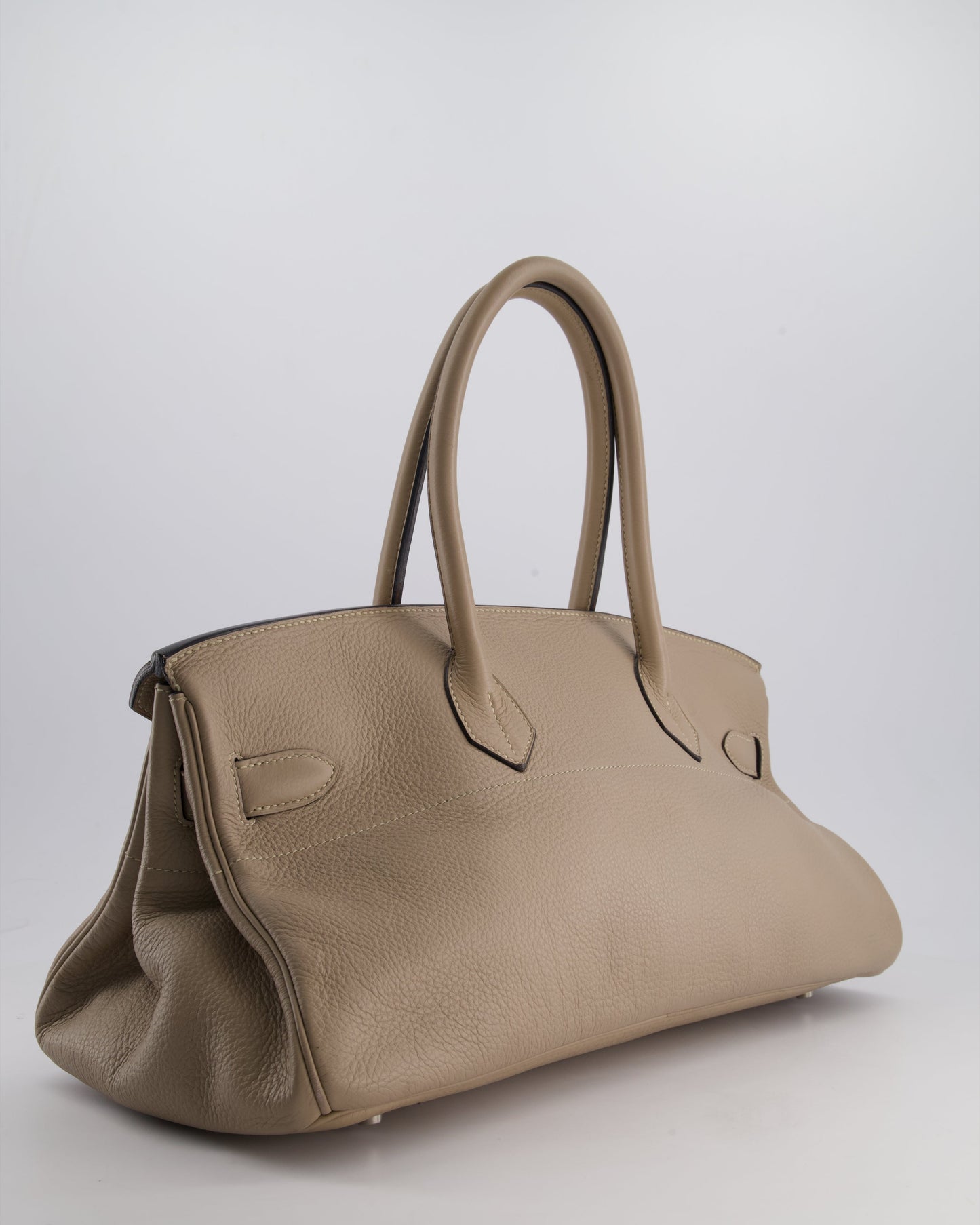 *COLLECTORS* Hermès Birkin JPG Bag in Gris Tortourelle Clemence Leather with Palladium Hardware