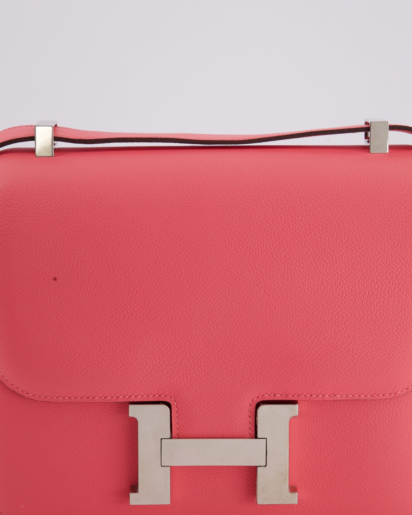 *HOT* Hermès Constance 24cm Bag in Rose Azalee Evercolour Leather with Palladium Hardware
