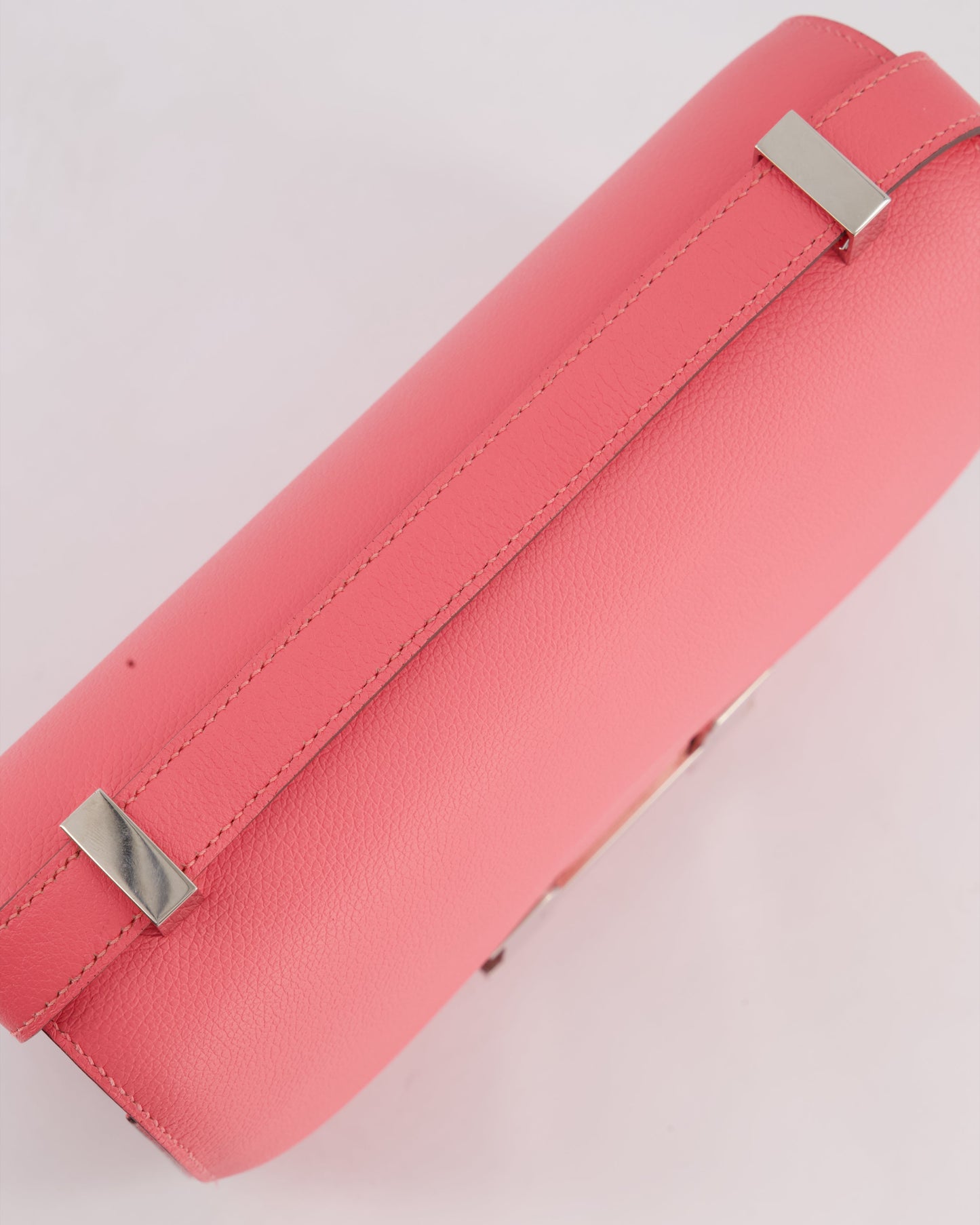 *HOT* Hermès Constance 24cm Bag in Rose Azalee Evercolour Leather with Palladium Hardware