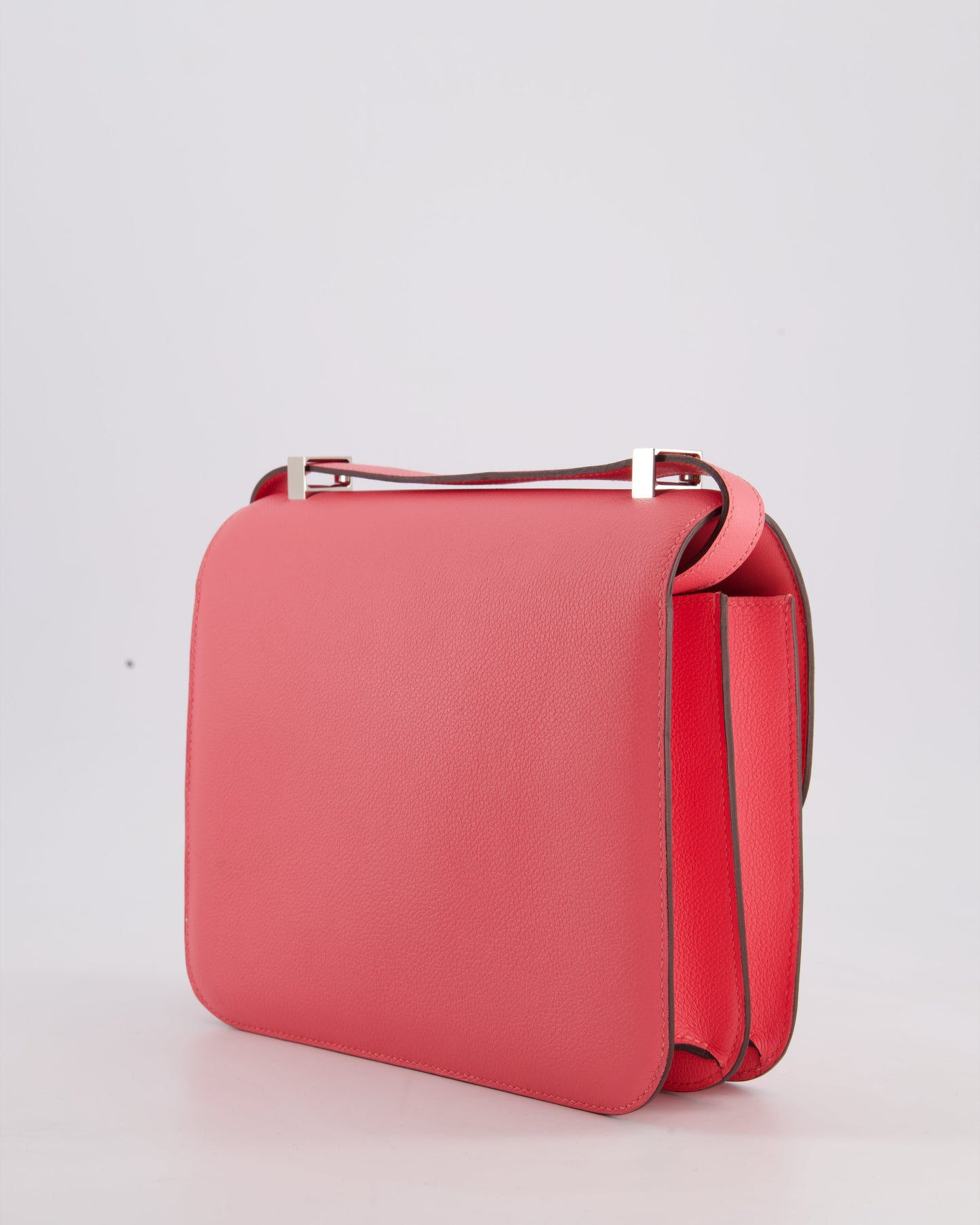 *HOT* Hermès Constance 24cm Bag in Rose Azalee Evercolour Leather with Palladium Hardware