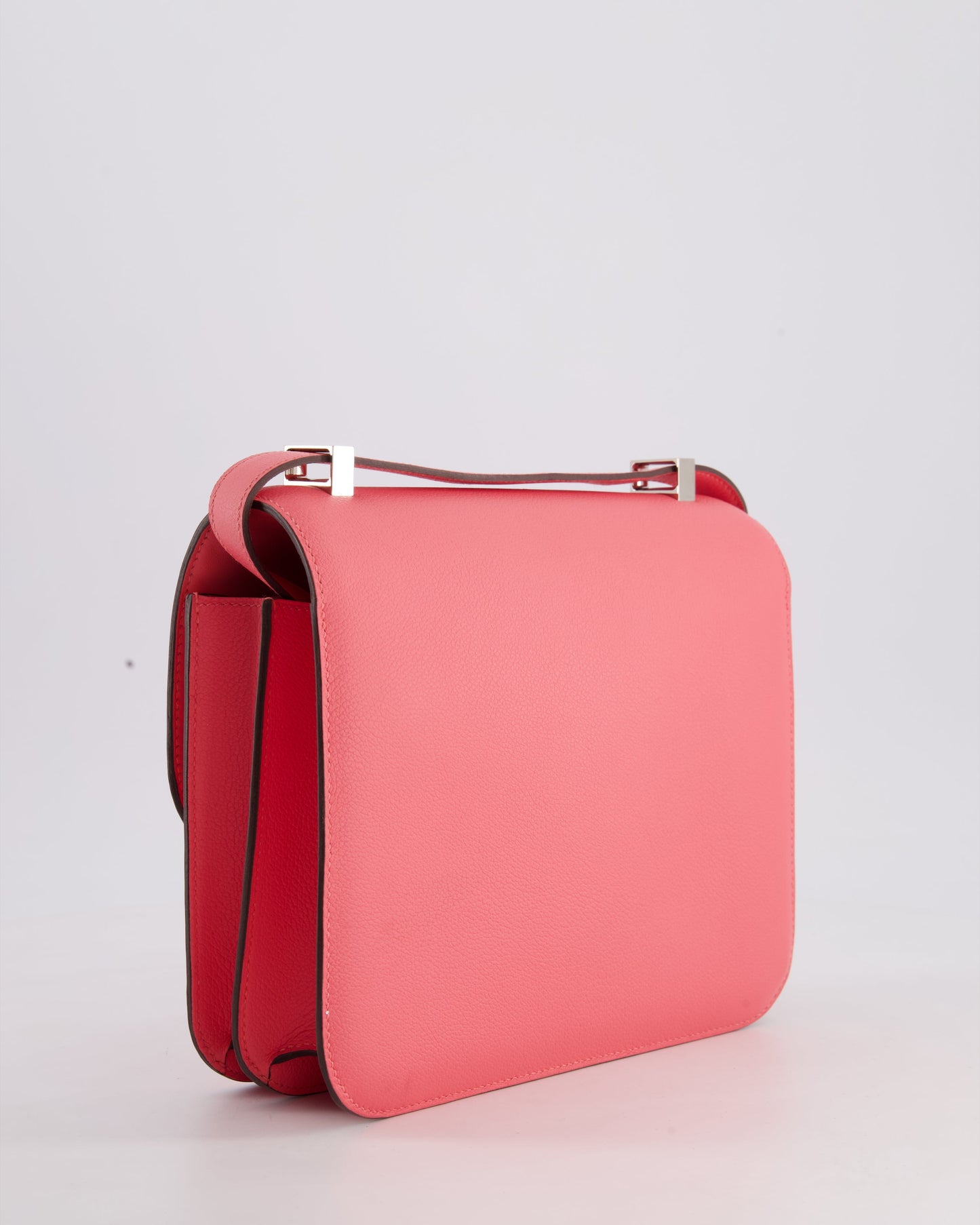 *HOT* Hermès Constance 24cm Bag in Rose Azalee Evercolour Leather with Palladium Hardware