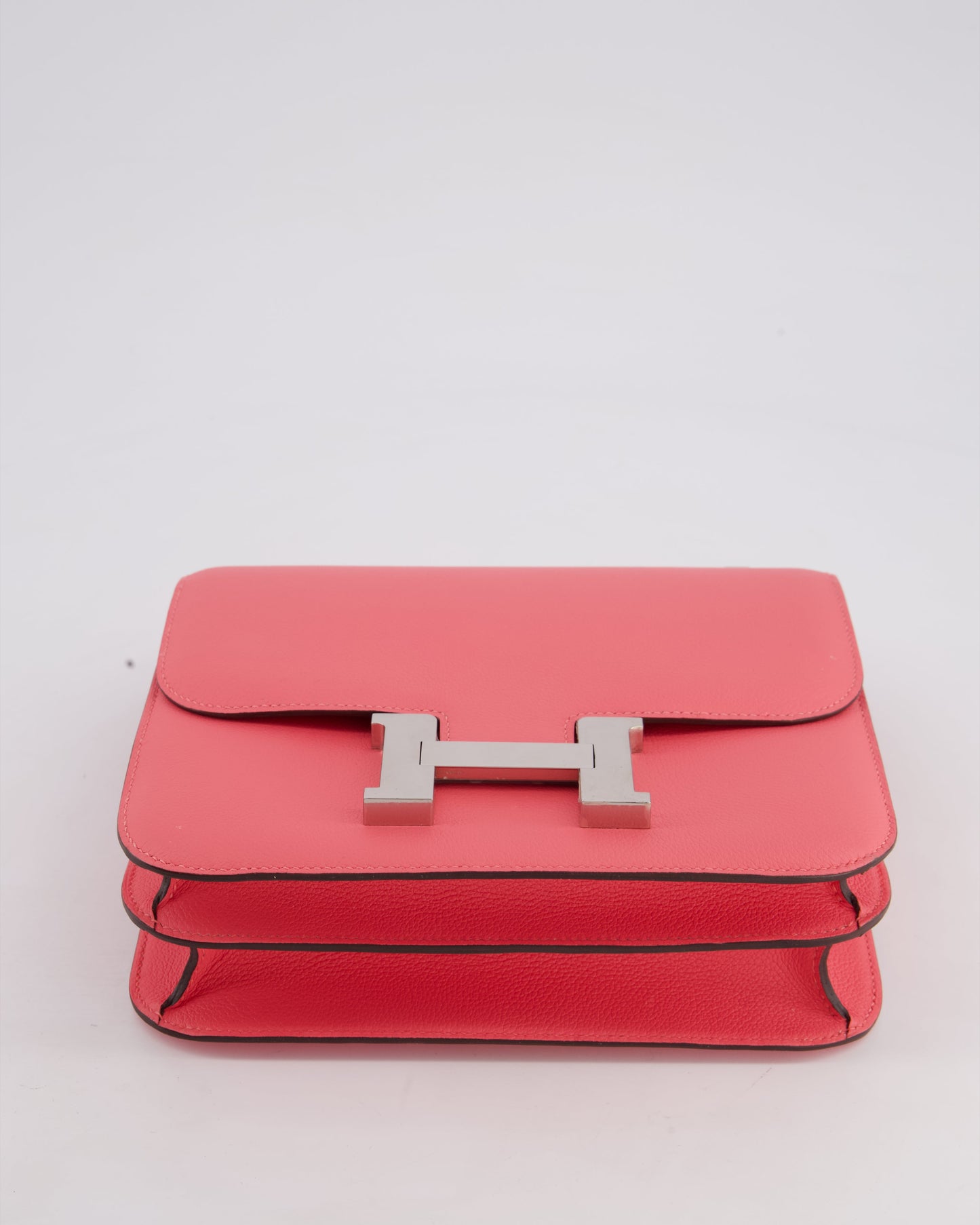 *HOT* Hermès Constance 24cm Bag in Rose Azalee Evercolour Leather with Palladium Hardware