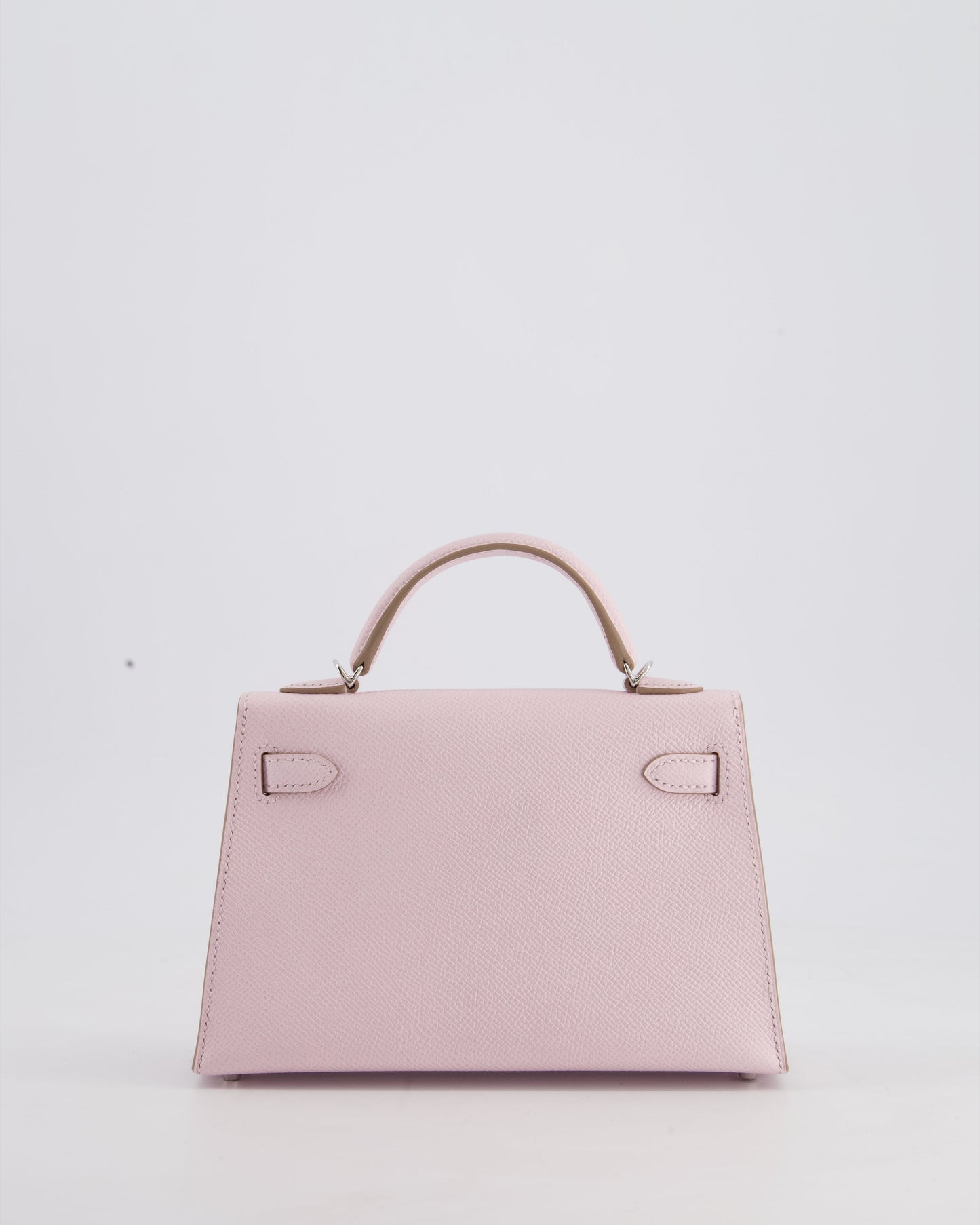 *HOT* Hermès Mini Kelly II 20cm Bag In Mauve Pale Epsom Leather with Palladium Hardware