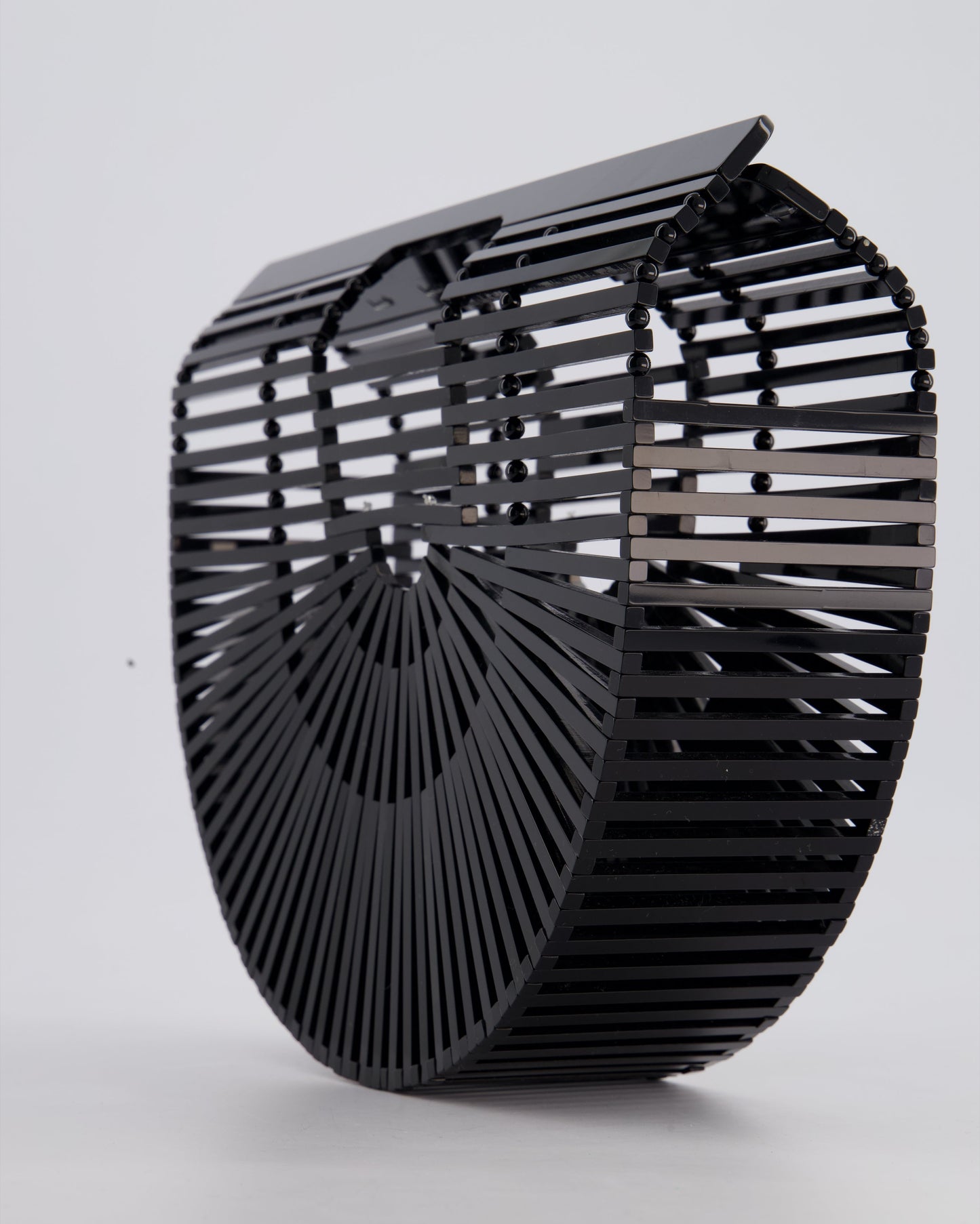 Cult Gaia Black Ark Acrylic Basket Bag