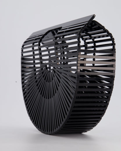 Cult Gaia Black Ark Acrylic Basket Bag