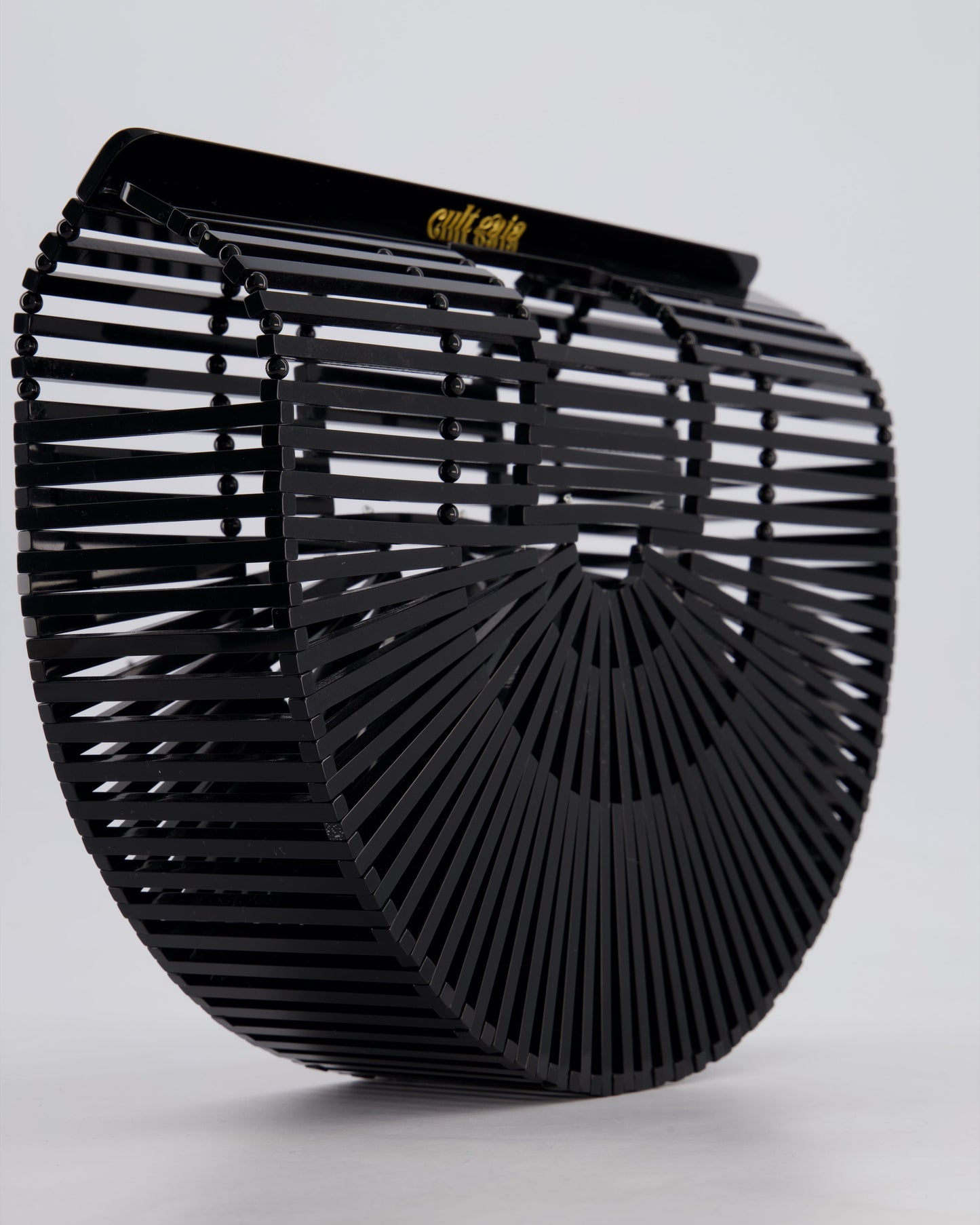 Cult Gaia Black Ark Acrylic Basket Bag