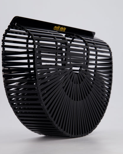 Cult Gaia Black Ark Acrylic Basket Bag
