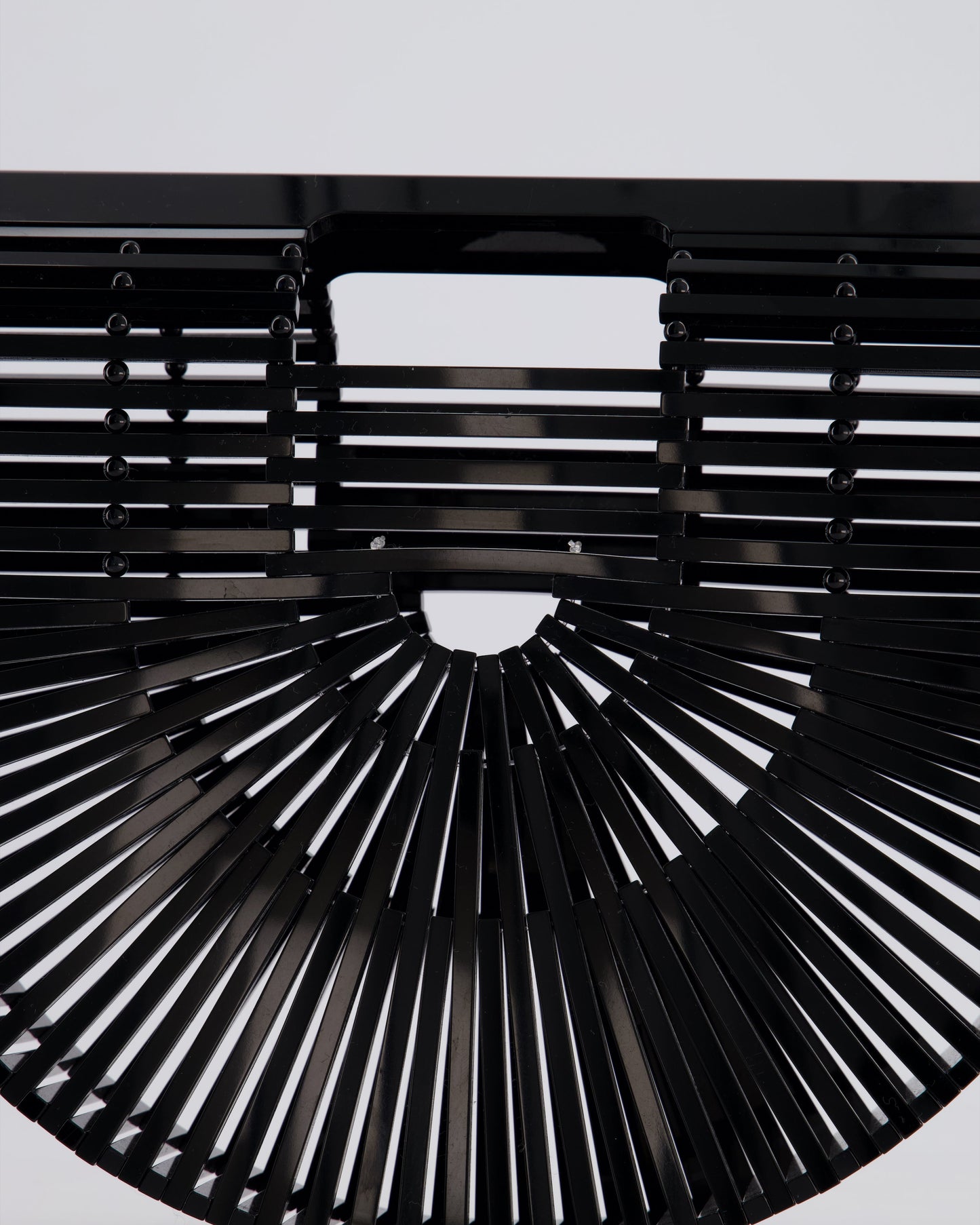 Cult Gaia Black Ark Acrylic Basket Bag