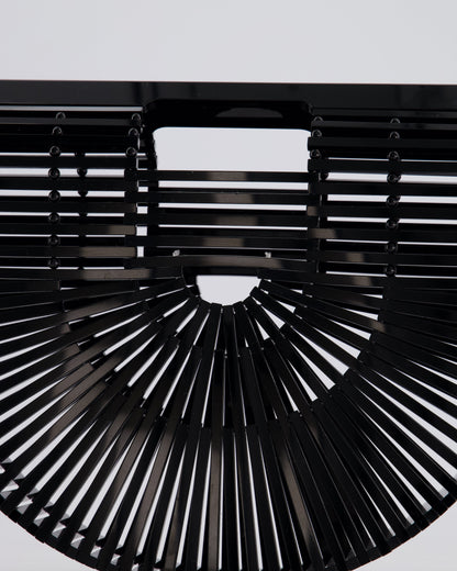 Cult Gaia Black Ark Acrylic Basket Bag