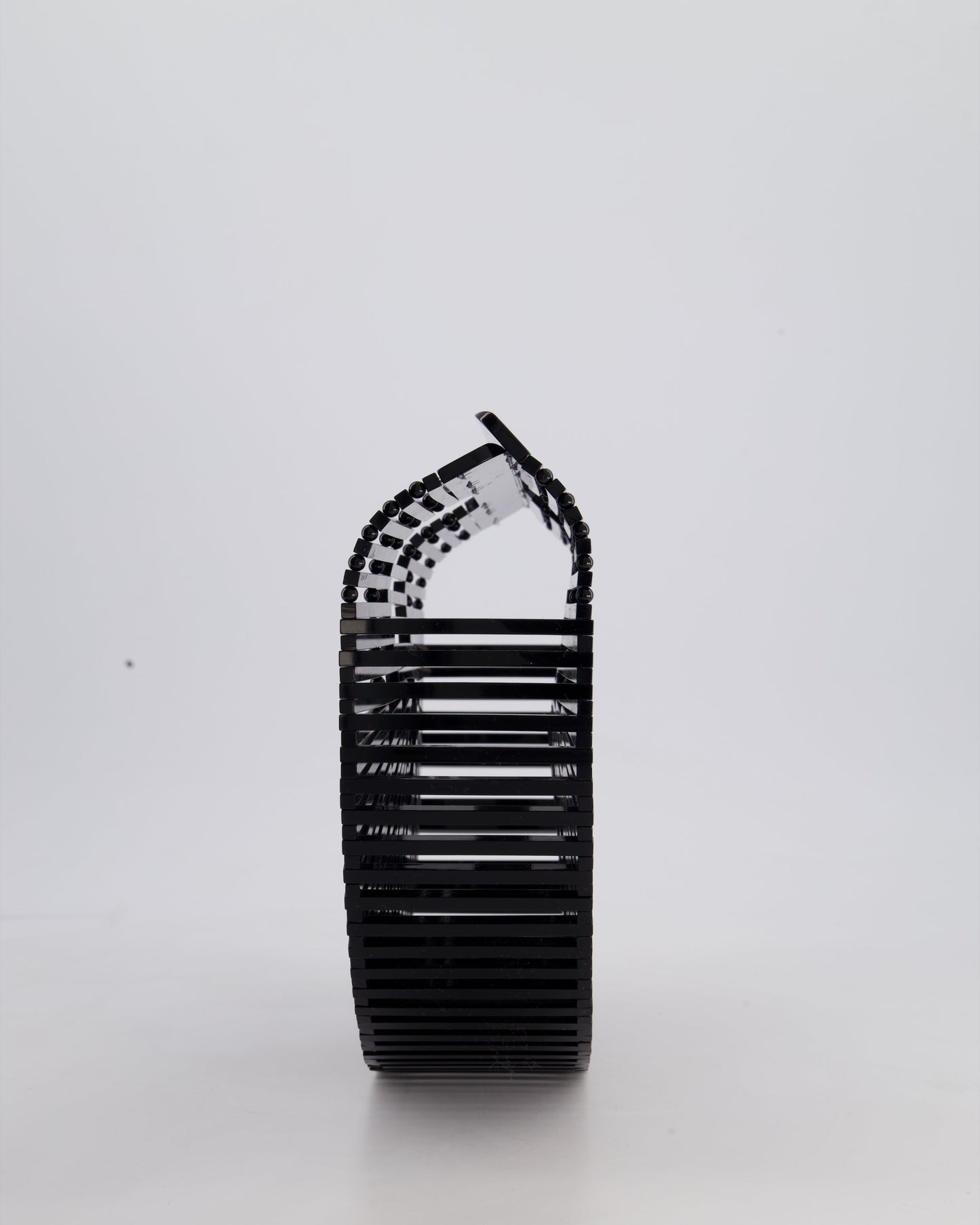 Cult Gaia Black Ark Acrylic Basket Bag