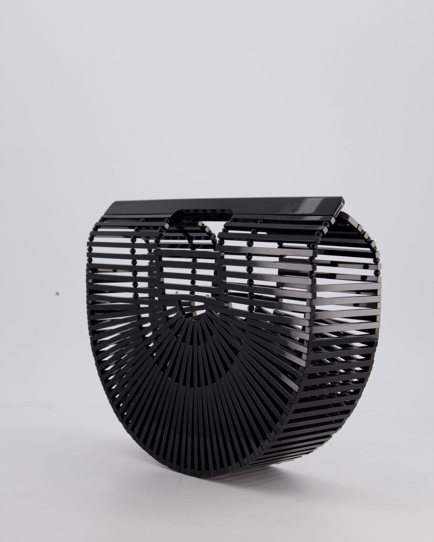 Cult Gaia Black Ark Acrylic Basket Bag