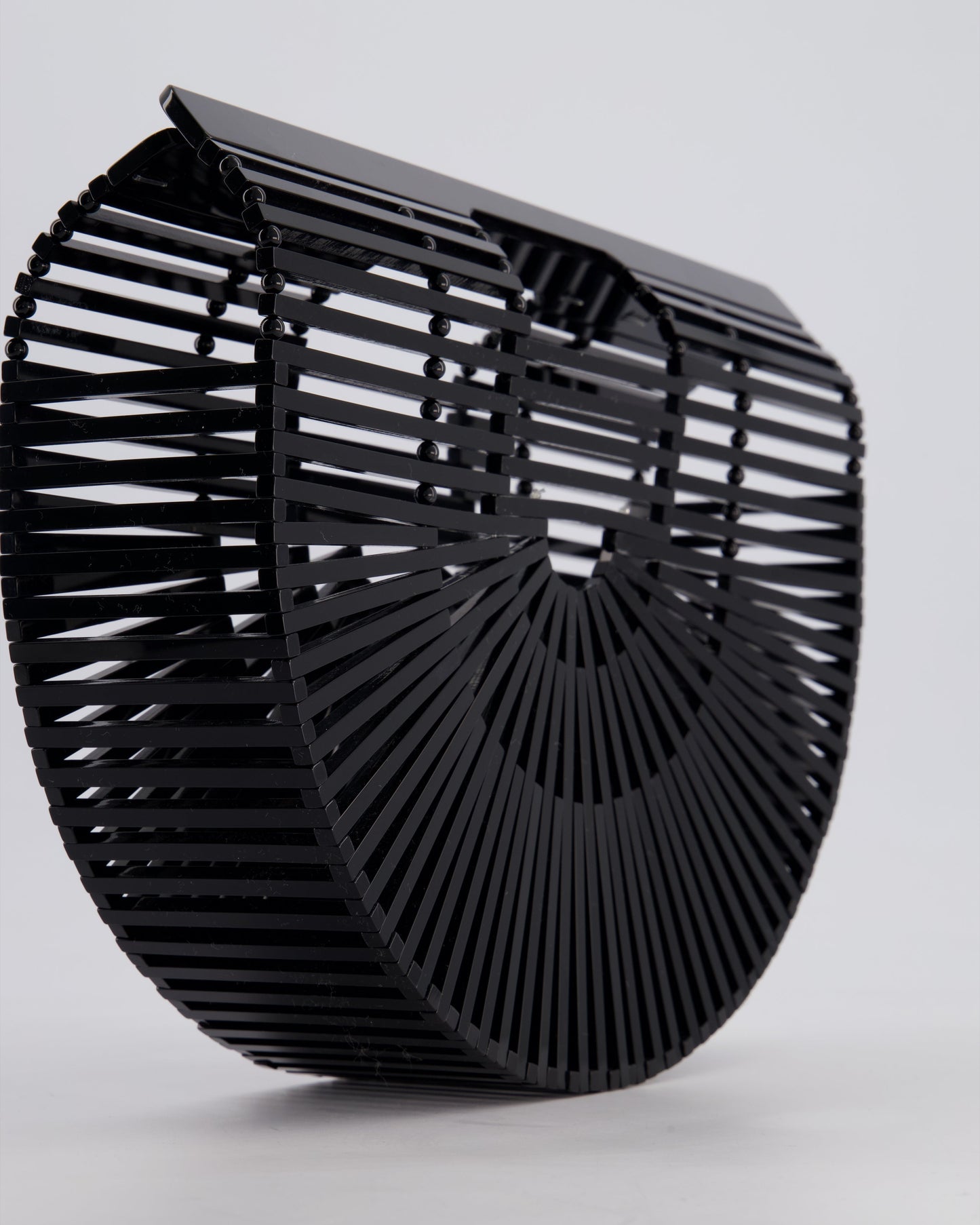 Cult Gaia Black Ark Acrylic Basket Bag