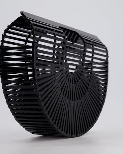 Cult Gaia Black Ark Acrylic Basket Bag