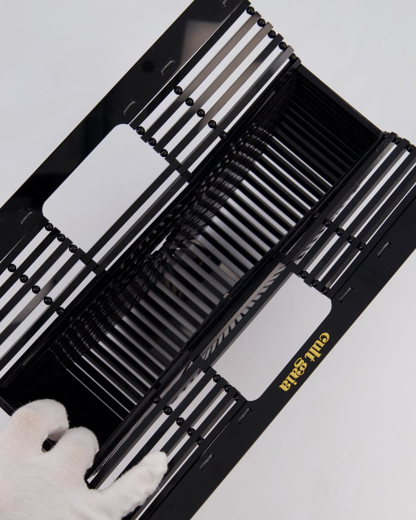 Cult Gaia Black Ark Acrylic Basket Bag