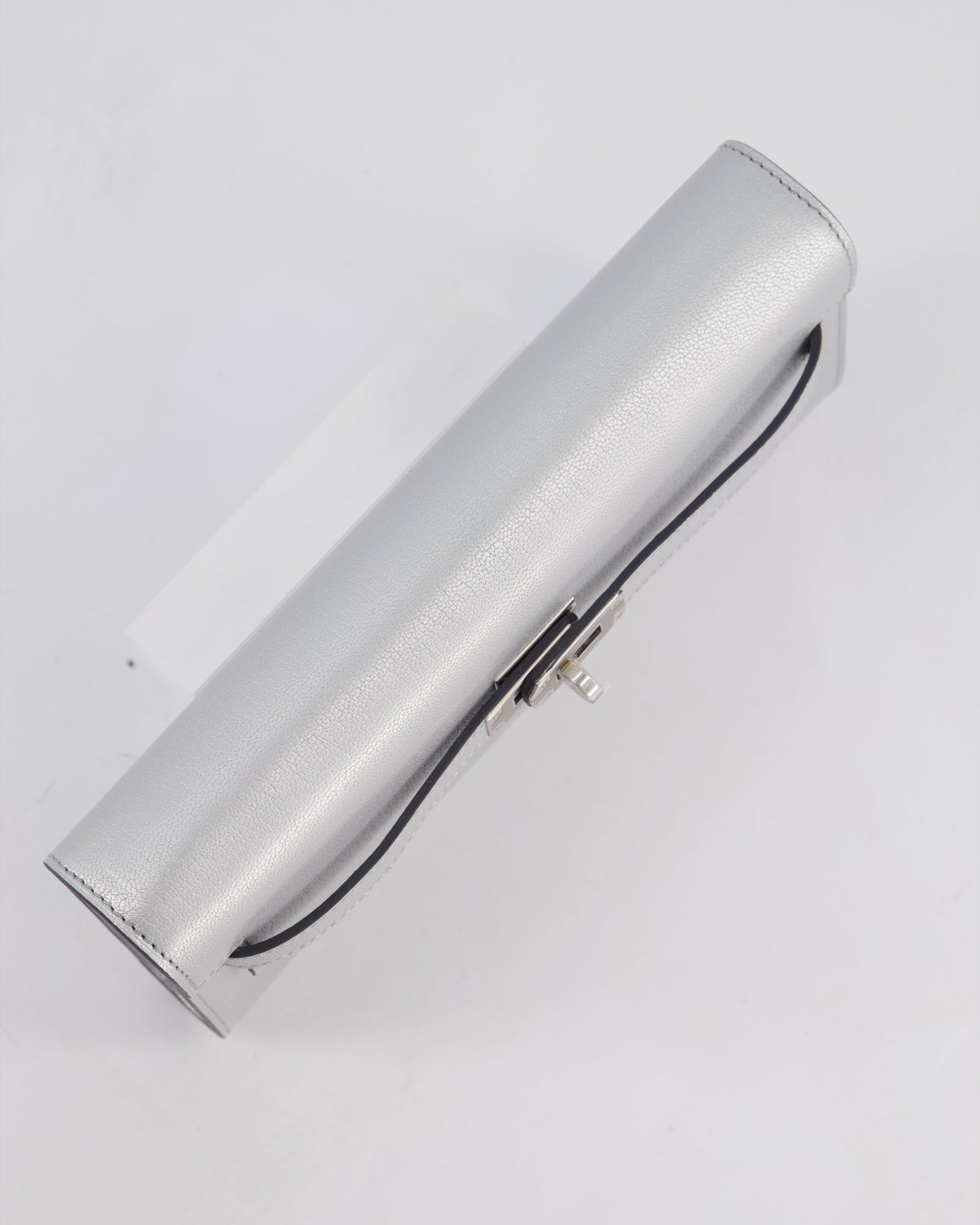 *SUPER RARE* Hermès Kelly To Go Bag in Argent Chevre Chamkila Leather with Palladium Hardware