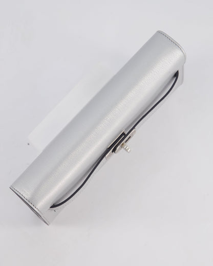 *SUPER RARE* Hermès Kelly To Go Bag in Argent Chevre Chamkila Leather with Palladium Hardware