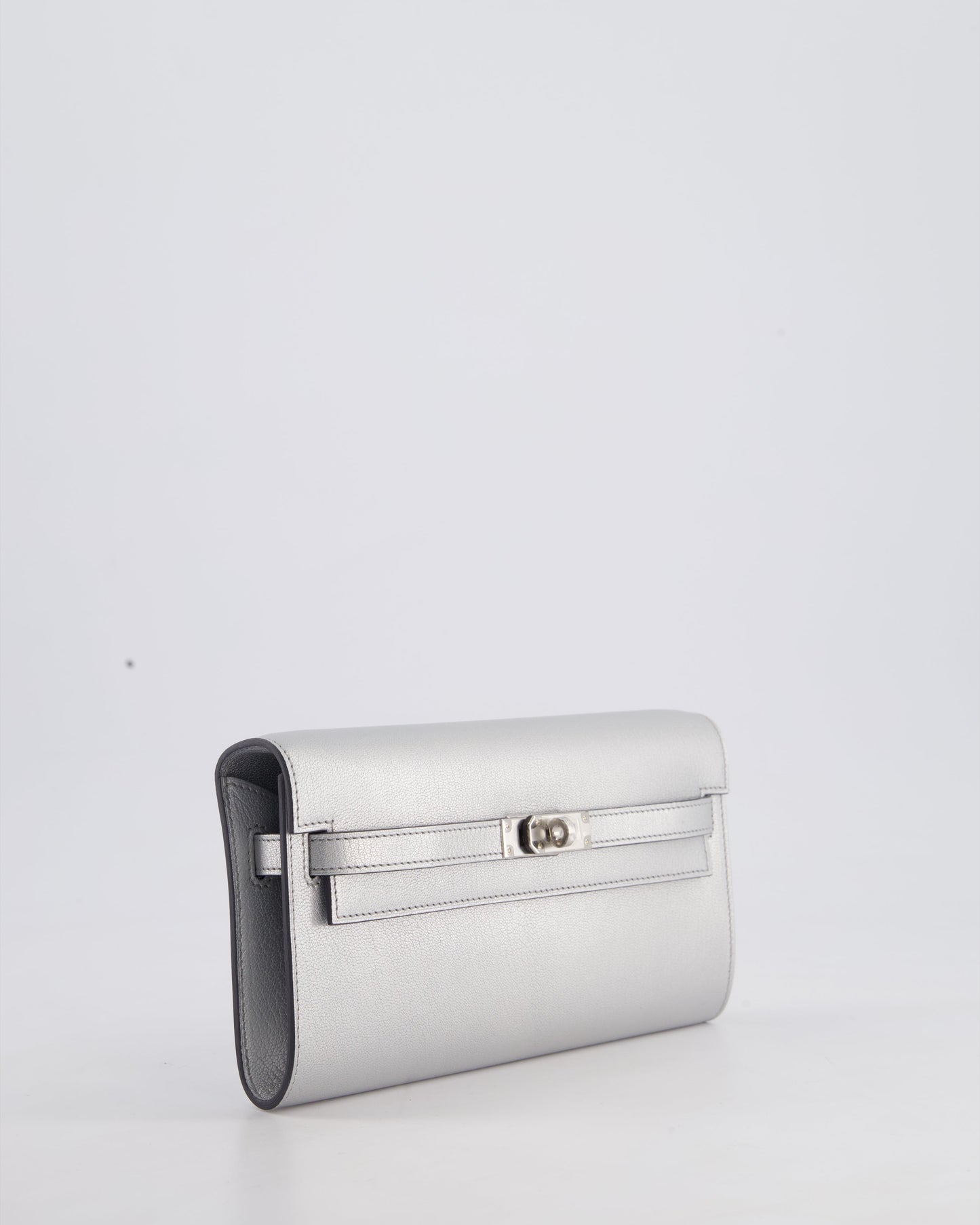 *SUPER RARE* Hermès Kelly To Go Bag in Argent Chevre Chamkila Leather with Palladium Hardware
