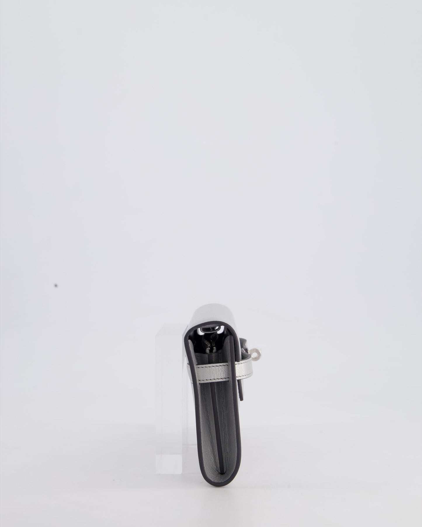 *SUPER RARE* Hermès Kelly To Go Bag in Argent Chevre Chamkila Leather with Palladium Hardware