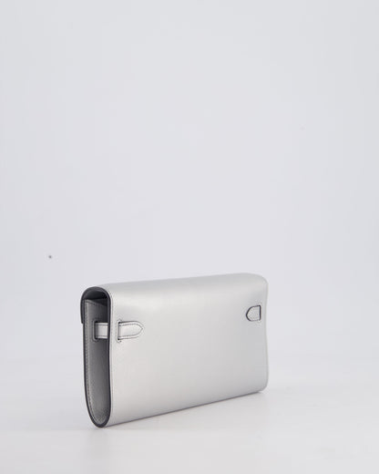 *SUPER RARE* Hermès Kelly To Go Bag in Argent Chevre Chamkila Leather with Palladium Hardware