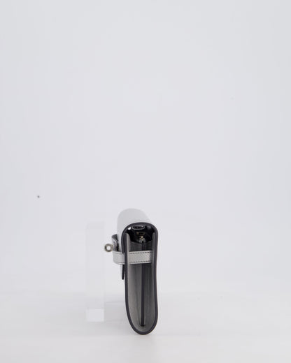 *SUPER RARE* Hermès Kelly To Go Bag in Argent Chevre Chamkila Leather with Palladium Hardware