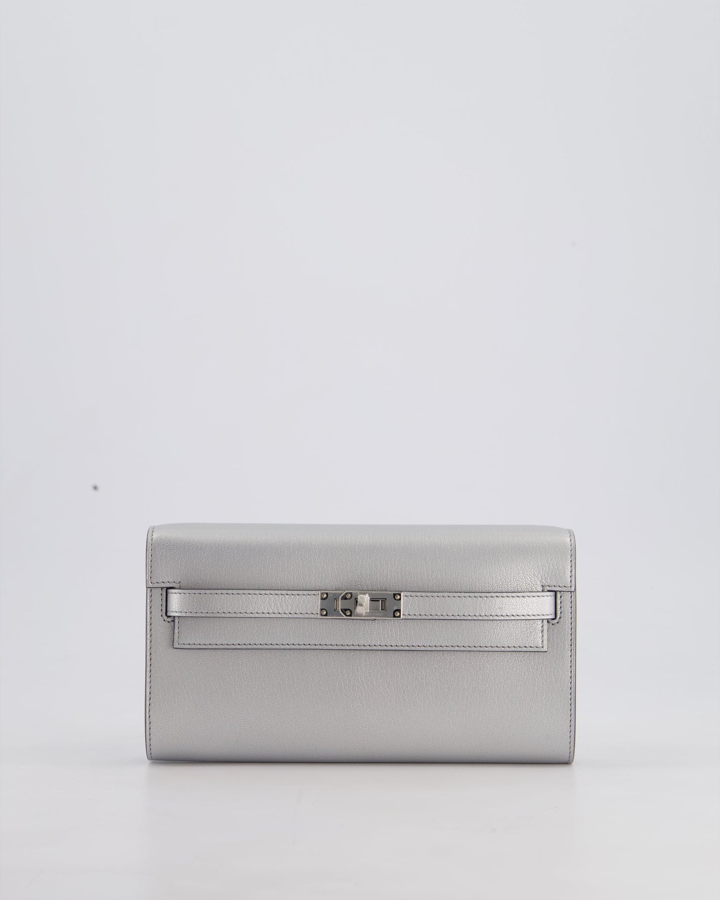 *SUPER RARE* Hermès Kelly To Go Bag in Argent Chevre Chamkila Leather with Palladium Hardware