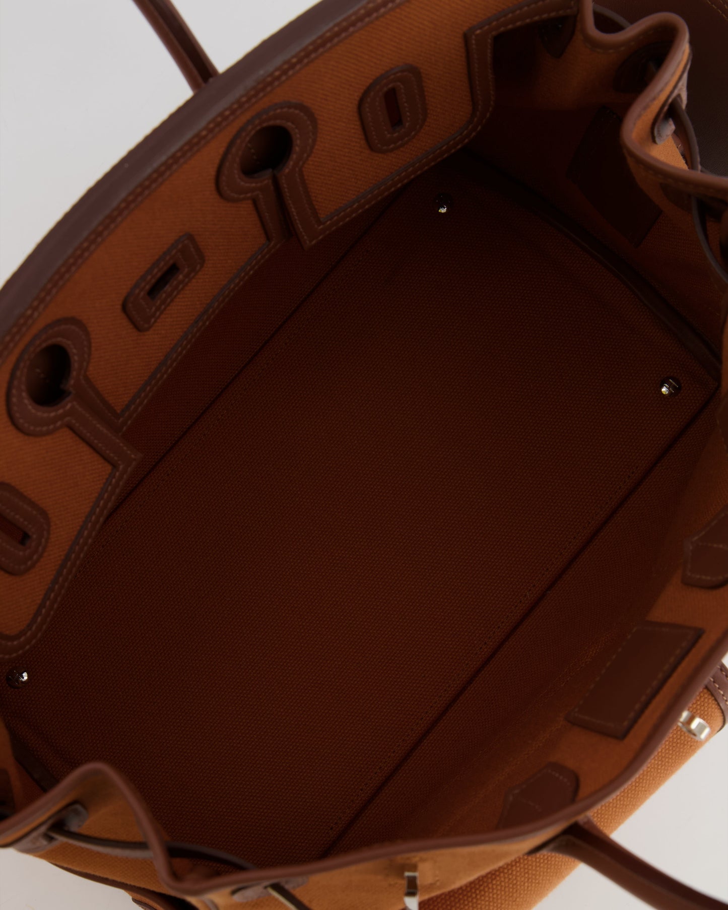 *RARE* Hermès Birkin Cargo 35cm Bag in Marron d'Inde Canvas and Swift Leather with Palladium Hardware