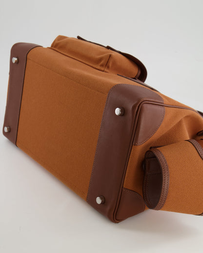 *RARE* Hermès Birkin Cargo 35cm Bag in Marron d'Inde Canvas and Swift Leather with Palladium Hardware