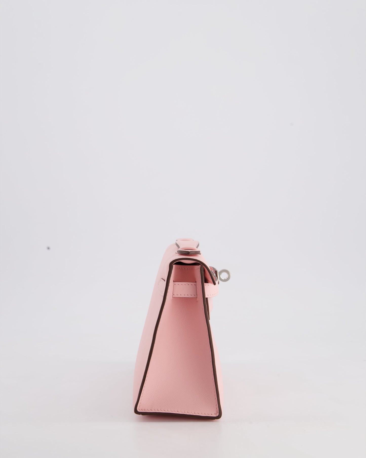 *HOT COLOUR* Hermès Mini Kelly Pochette Bag in Rose Sakura Swift Leather with Palladium Hardware