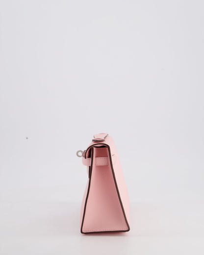 *HOT COLOUR* Hermès Mini Kelly Pochette Bag in Rose Sakura Swift Leather with Palladium Hardware