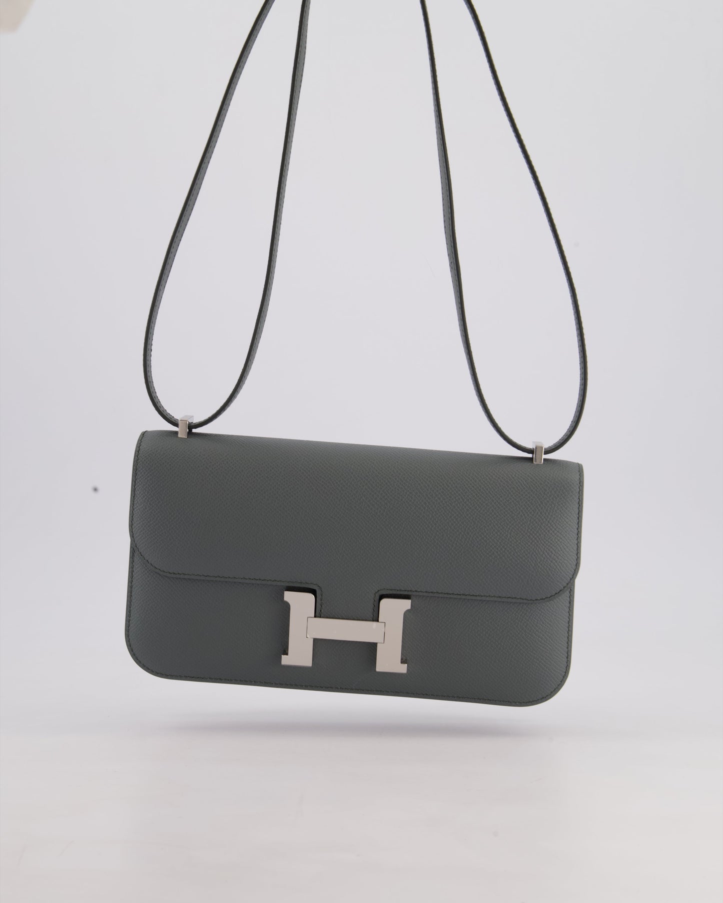 *NEW RELEASE* Hermès Constance 1-Elan Miroir Bag in Vert Amande Epsom Leather with Palladium Hardware