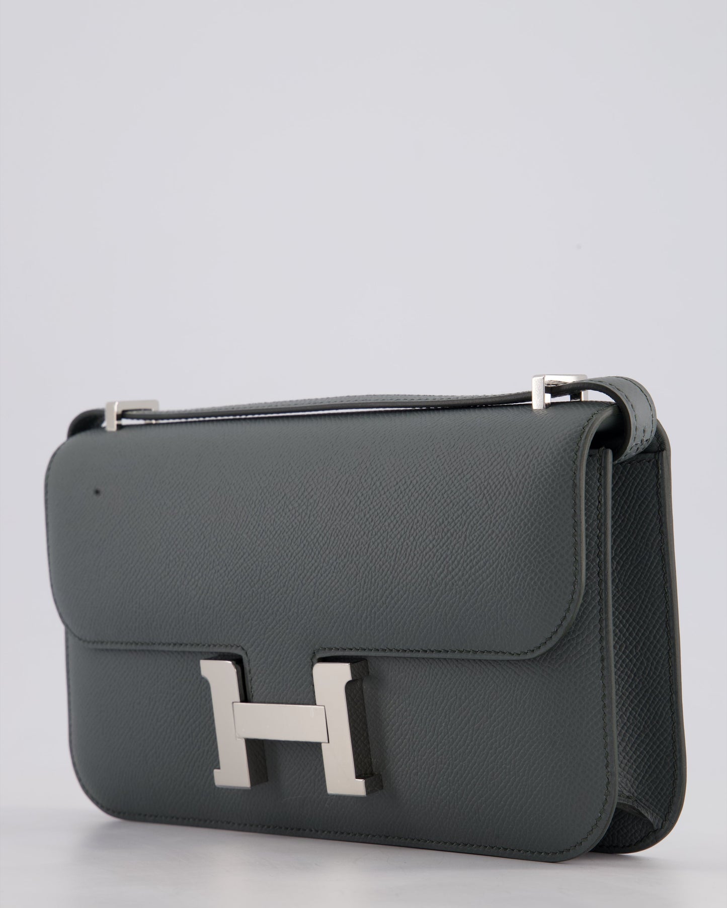 *NEW RELEASE* Hermès Constance 1-Elan Miroir Bag in Vert Amande Epsom Leather with Palladium Hardware