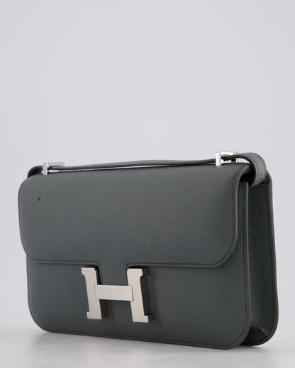 *NEW RELEASE* Hermès Constance 1-Elan Miroir Bag in Vert Amande Epsom Leather with Palladium Hardware