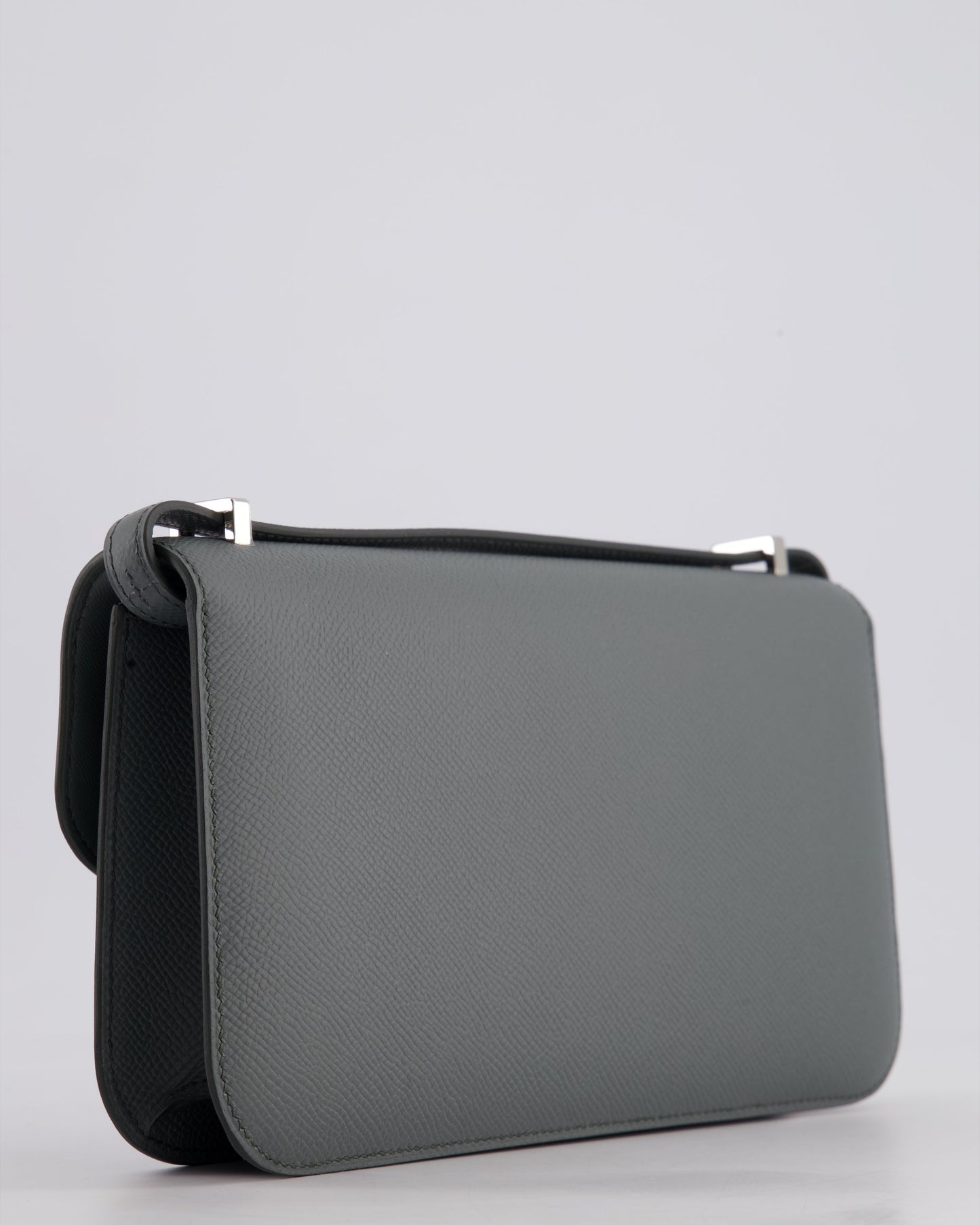 *NEW RELEASE* Hermès Constance 1-Elan Miroir Bag in Vert Amande Epsom Leather with Palladium Hardware