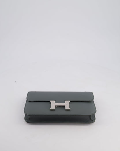 *NEW RELEASE* Hermès Constance 1-Elan Miroir Bag in Vert Amande Epsom Leather with Palladium Hardware