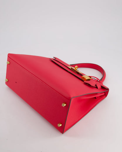 Hermès Kelly Bag 28cm Sellier in Rose Extreme Epsom Leather with Gold Hardware