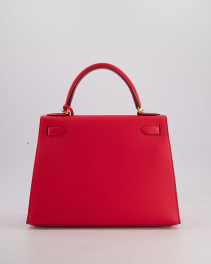 Hermès Kelly Bag 28cm Sellier in Rose Extreme Epsom Leather with Gold Hardware