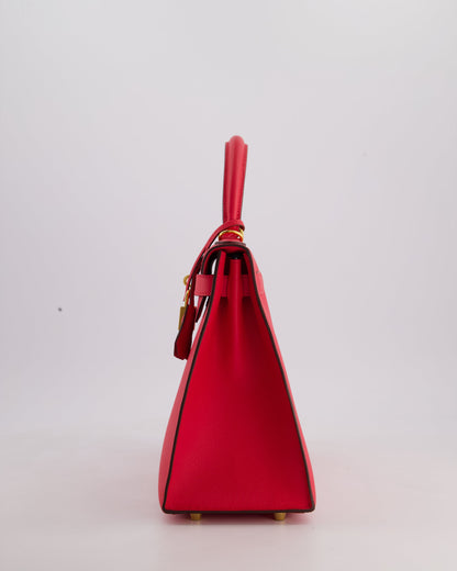 Hermès Kelly Bag 28cm Sellier in Rose Extreme Epsom Leather with Gold Hardware