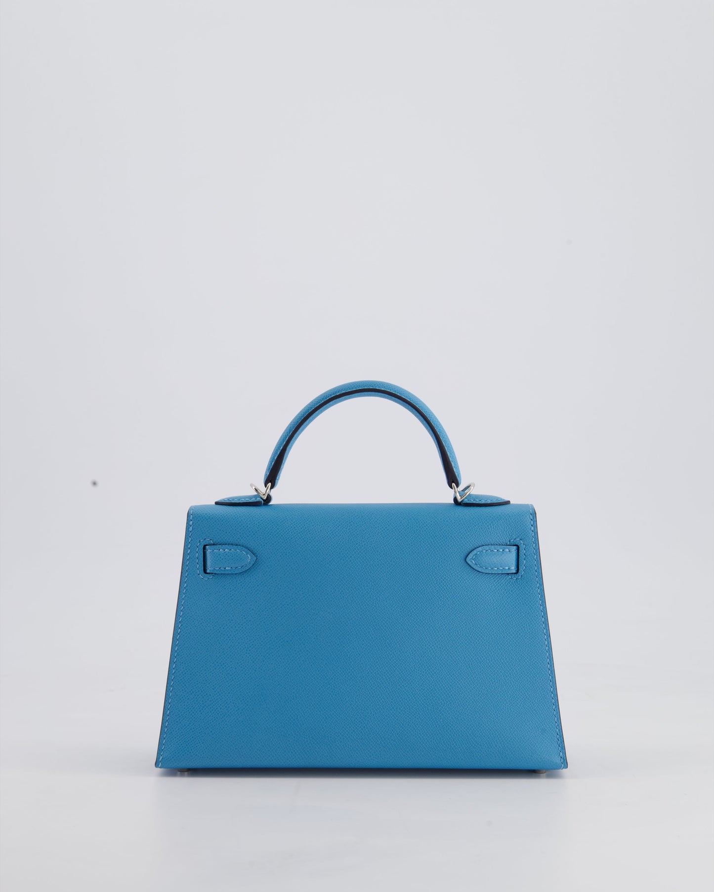 *HOT* Hermès Mini Kelly II 20cm in Bleu Du Nord Madame Leather with Palladium Hardware