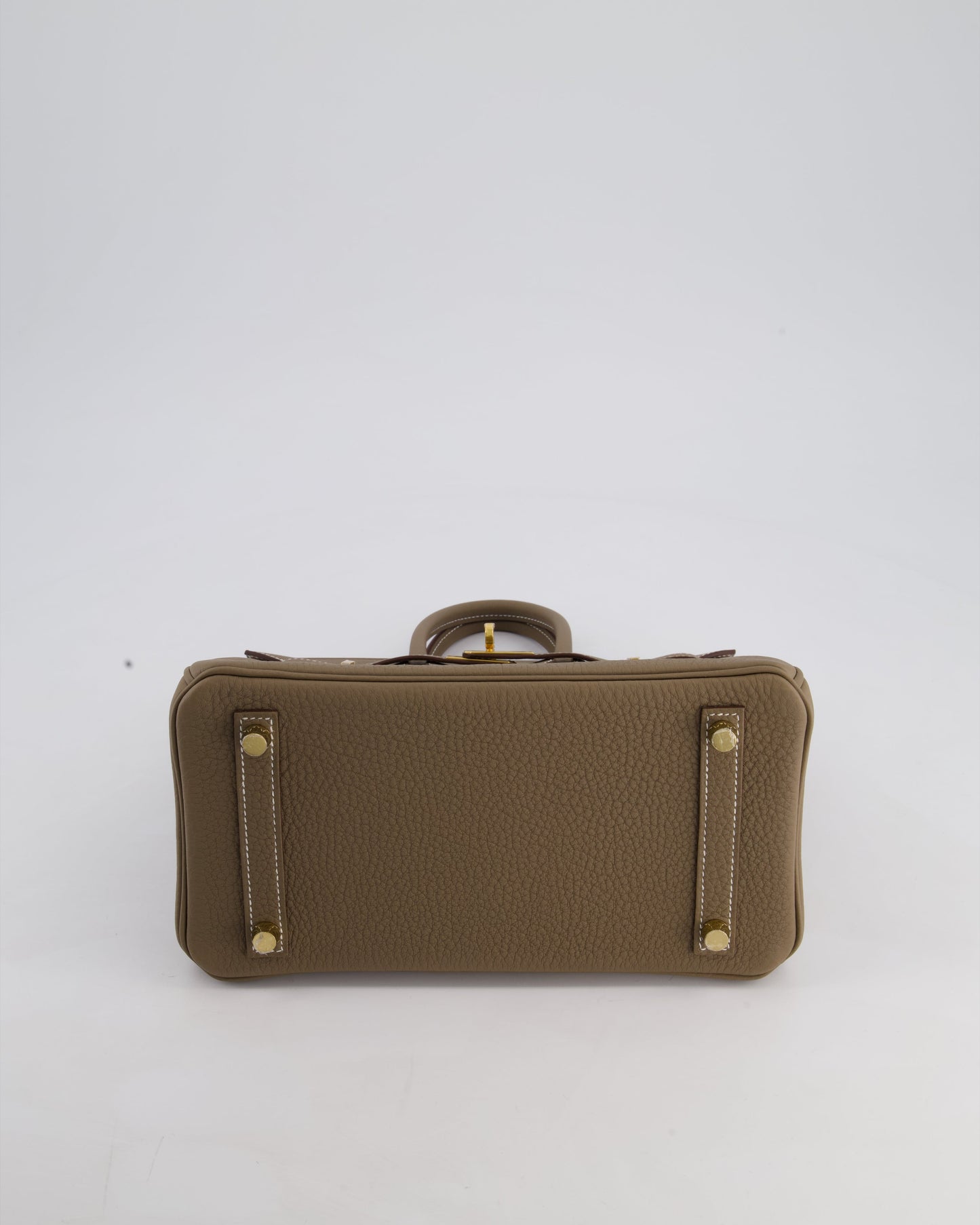 Hermès Birkin Retourne 25cm Bag in Etoupe Togo Leather with Gold Hardware