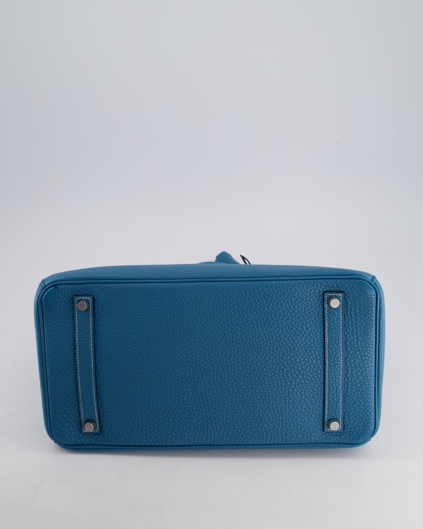 Hermès Birkin 35cm Retourne Bag in Bleu Jean Togo Leather with Palladium Hardware